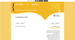 Desktop Screenshot of pensierieparole.bg.it